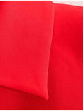Red Solid Elegant Women Lapel Autumn Short Coat Long Sleeve Single Breasted Fashion Casual Jacket Office Lady Streetwear Outwear