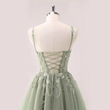 Pbong  Lace Applique Tulle Homecoming Dresses for Teens Sparkly 3D Flower Short Prom Dress Sequin Quinceanera DAMA Dress