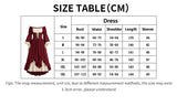 Medieval Halloween Cosplay Dress European Renaissance Gothic Court Puff Sleeve Dress Corset Waist Carnival Outfit Adult Female