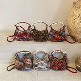 Pbong  Mini Fashion Shoulder Bag Urban Simple Style Faux Fur Underarm Butterfly Knot Handbag Stylish All-Match Small Dumpling Shape