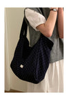 Pbong  College Style Canvas Bags for Women New Korean  Tote Casual Large Capacity Cloth Bag