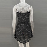 Pbong   Elegant Sequin Female Mini Dress Fashion Glitter High Waist Bodycon Woman Sexy Diamond Backless Birthday Evening Outfits