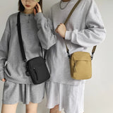 New Messenger Sling Bags For Men Casual Canvas Small Zipper Crossbody Pouch Simple Small Crossbody Shoulder Bag Men Bag