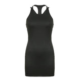 Elegant Backless Sleeveless Bandage Dress
