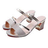 High Heel Sandals Women Shoes Peep toe Square Heels Ladies Sandals Summer Shoes Woman Fashion Heel 6cm A645