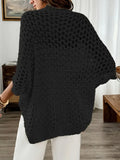 Spring and summer loose hollow elegant knitted jacket cardigan