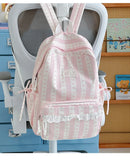 Pbong  Girl School Bag Backpack Back Pack For Teenager Women Children Female Pink Schoolbag Primary High Bagpack Class Teens Child Kids