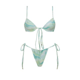 2025 One Piece Swimsuit With Chain Sexy Women Bikini Cut Out Swimwear Female Bandeau Biquini Push Up Bathing Suits Beachwear