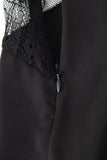 Sexy Halter-neck Black Party Dress New Fashion Lace Patchwork Sheer Women Long Dress Sleeveless Summer Maxi Dress Vestidos