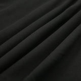 Black Square Neck A-Line Flare Sleeve Dress