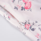 Pbong  Holiday Fashion Floral Printed Lace Patchwork Strap Dress Women's Elegant Slimming A-Line Woven Outfits Summer Long Sundress New