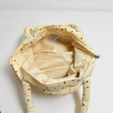 Women's Large Capacity Polka Dot Bow Tote Bag Sweet Cute Daily Crossbody Shoulder Bag New Trend Fashion Handbags and Purses