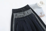 Botvotee 2025 New Women's Luxury Stripe Wide Leg Pants High Waist Flowy Dress Trousers Elegant Office Pants Fall Winter Fashion