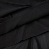 Black Short Sleeve Maxi Dress