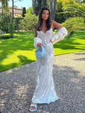 Woman White Dress Party Trendy Sexy Women's Clothing Elegant Gown Summer Dresses for Women Robe Dresses for Prom