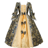 Victorian Children's Flower Dress Vintage Girls Renaissance Baroque Style Dresses