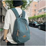 Pbong  Casual Backpack for Women Men Large Capacity Canvas Travel Backpacks Boys Girls School Backpack Lightweight Women's Bag