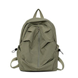 Pbong  New Student Schoolbag for Girl solid color simple and lightweight travel backpack trendy Korean style daily backpack