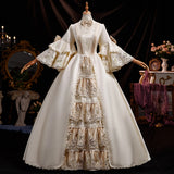 Victorian Marie Court Evening Dresses Baroque Historical Renaissance Theater Masquerade Party Gowns