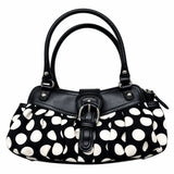 Pbong  Polka Dot Purse Casual Commuter Bag Pleated Shoulder Bag with Buckle & Handle Tote Bag for Women Travel Shopping Casual Travel