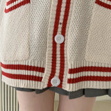 Women's Cardigan Oversized Long Sleeve Button Down Knitted Sweater Jacket Female Autumn Winter Preppy Vintage Outfit