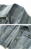 New 2025 Spring Autumn High Quality Design Sense Women’s Cowboy Jacket Casual Elegant Fashion Ladies Short Denim Overcoat
