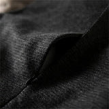 Party Vestidos Straigh Women'S  Clothing Spring Beaded Tank V-neck Woolen Dress Winter Casual Hot Sale Women Wool Dress