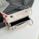 Retro Small Rivets PU Shoulder Bag for Women Trend  Y2K Luxury Handbags and Purses Females Crossbody Bags