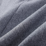 Solid High Neck Double Button Topcoat Dropped Shoulder Loose 2025 Autumn Short Elegant Jacket Women Urban Casual Lady Outerwear