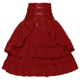 Pbong  Summer Y2k Gothic Retro Lolita Skirt Women Medieval Vintage Cake Skirt Fashion Cosplay Costume Fluffy Layered Puffy Skirt New