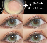 Contact Lenses for Eyes with Degree 1 Pair Big Eye Lenses Brown Lenses Fog Pearl Lens Korean Lenses Natural Lenses