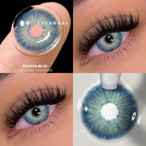 Natural Colored Contacts Lenses for Eyes 2pcs Brown Lenses Blue Eyes Lenses Yearly Beautiful Pupil Eyes Contact Lenses