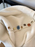 Korean Chic Buttons Cardigan Women O Neck Vintage Casual Fall Knitted Sweater Lazy Wind Simple Long Sleeve Loose Cute Coats Tops