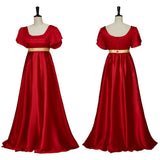 Women Victorian Satin Dress Retro 19th Century Formal Gown Luxury Ball Evening Costume Vintage Party Wedding Banquet Outfit