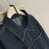 Vintage Jeans Jacket for Women Crop Tops 2025 Ropa Mujer Streetwear Fashion Loose Outwear Pockets Casual Korean Y2k Coat 27p746