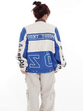 Y2K Removable Motorcycle Jackets Women American Vintage Oversize Coats Female Harajuku Racing Outwears Ladies