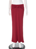 Twist Tube Top Vest Skirt Suit Sleeveless Solid Slim Sexy Tanks Top Long High Waist Skirt Summer New Female Dress Sets