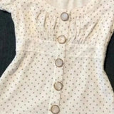 Pbong  Y2k Clothes T Shirt For Women Puff Sleeve Polka Dot Spring Summer Short Tees Korean Fashion Versatile Ropa De Mujer