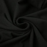 Casual Black Skinny Backless Bandage Dress
