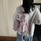 Pbong  Women's Small Soft Cloth Backpacks New in Fashion Summer New Backpack Girls School Bag Cute Green Back Pack