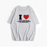 Letter Print Streetwear Summer T-shirts New Round Neck Cotton Short Sleeve Top Female Fashion Tee Shirt Woman Clothing