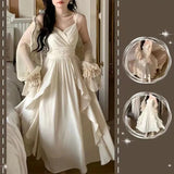 Party Dresses For Women Sleeveless Sexy Club Night Fashion Dress Fairycore A Llne Solid Ruffles New Spring Summer Dress