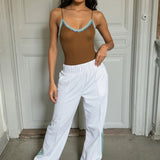 Pbong  Sexy Lace Trim Rhinestone Mesh Bodysuits See Through Slim Glitter O-Neck Sleeveless Rompers Women Summer Fashion Streetwear