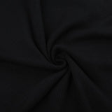 Black Knitted Off-Shoulder Long Dress
