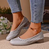 New Fashion Women's Summer Design Temperament Hollow High Heel Shoes Leather Square Head Shallow Mouth Shoes Zapatos Mujer