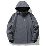 Pbong  Outdoor Thin Hooded Waterproof Jacket Men's Women's Windproof Mountain Climbing Suit Single Layer Rainproof Camping Hiking Down