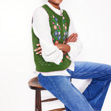 y2k Sweater Vest Women Cozy Stylish Flower Embroidered Crew Neck Sleeveless Knitted Tank Tops 2000s Clothing Streetwear