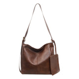 Pbong  Trendy Large Capacity Women's Tote Bag for Commuting to Work Simple Design Winter New Style City Women's Handbag Soft PU Mate...