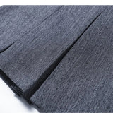 Fake Denim Fashion Spring Summer Outfits 2025 New Lapel Blouse Top And Short Skirt Two Piece Set Streetwear Shirts + Pleat Skirt