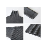 Turtleneck Pullovers Woman Cozy Knitted Sweater Oversized Long Sleeve Roll-neck Jumpers Autumn Winter Korean Fashion Outfit